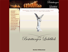 Tablet Screenshot of bestattungen-lichtblick.de